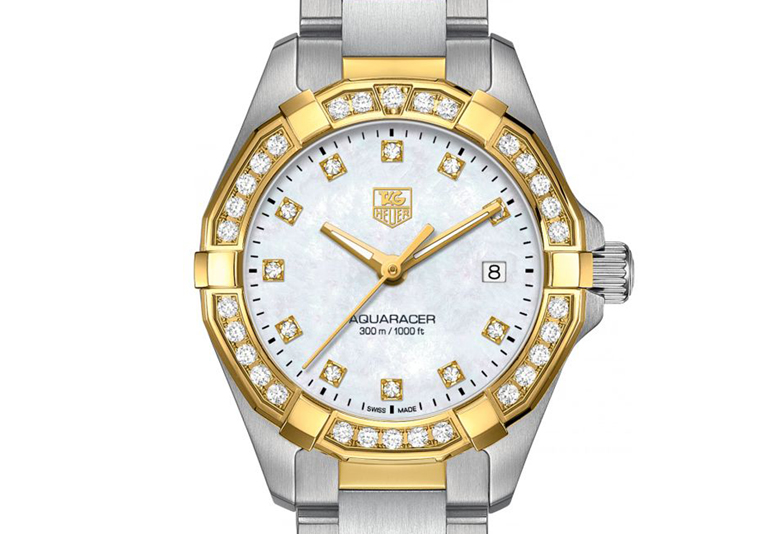 tag-heuer-aquaracer-300m-lady-steel-and-18k-yellow-gold-diamonds-27mm