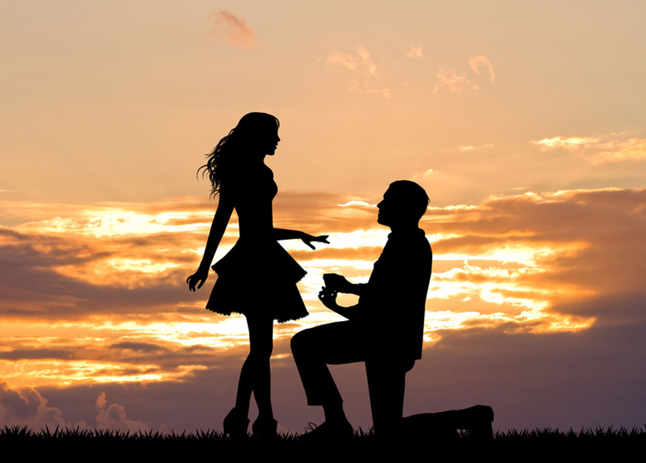 man propose to woman