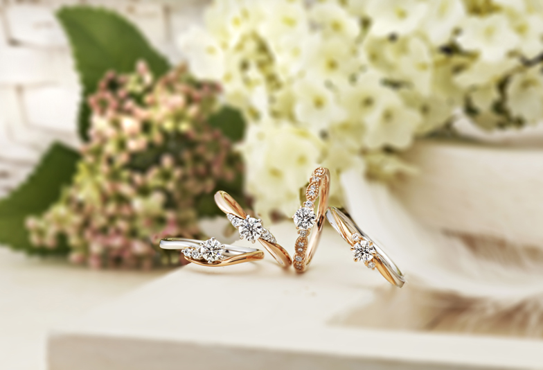 【浜松】二色の婚約指輪。「愛のお守り」をおふたりの薬指に