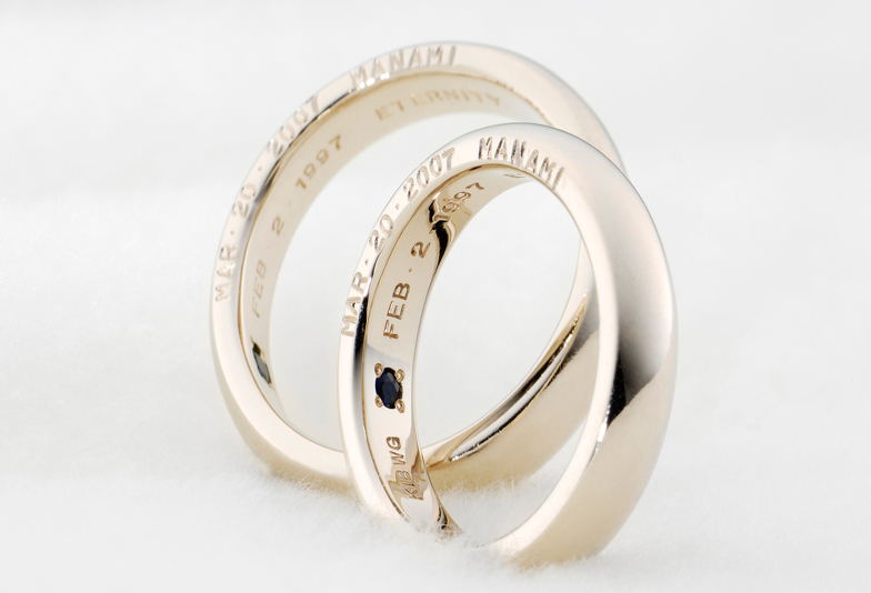 結婚指輪プレミアムホワイトゴールド