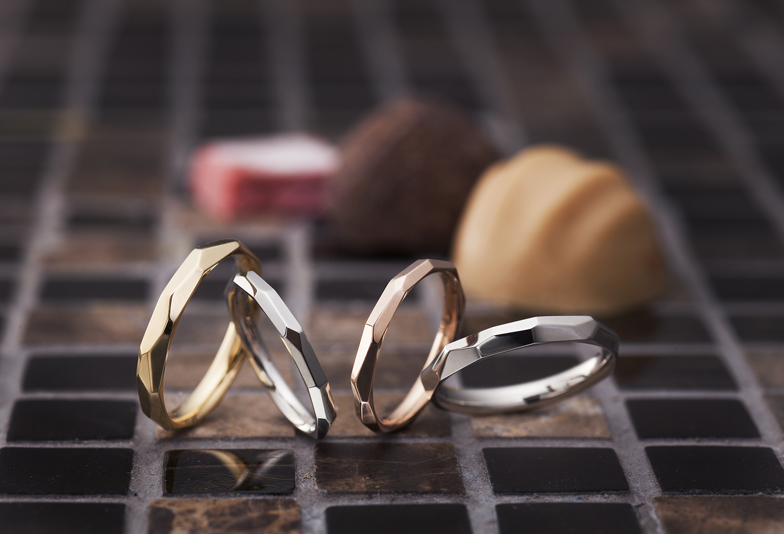 【豊橋市】今人気のカットリング！カットデザインがオシャレな結婚指輪をご紹介