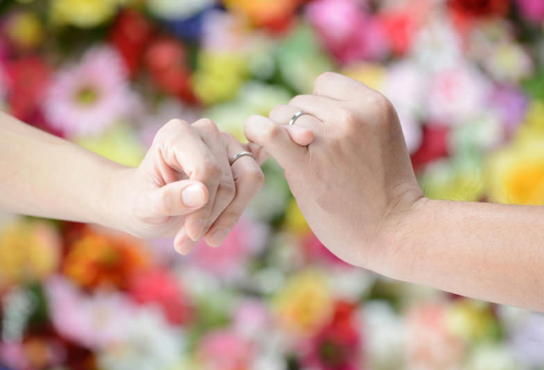 【浜松市】二色が可愛い♡コンビネーションタイプの結婚指輪！