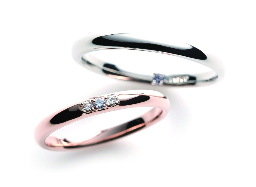 和歌山・紀の川市　可愛くてオシャレな女性に人気なピンクゴールド結婚指輪をご紹介！
