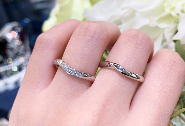 富山市人気のロイヤルアッシャーの結婚指輪