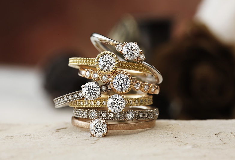神戸三ノ宮｜アンティーク調がかわいい♪『CHER LUV』の結婚指輪＆婚約指輪をご紹介！