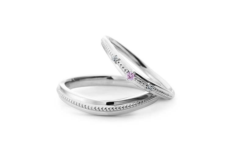 静岡市結婚指輪可愛い,静岡市結婚指輪アンティーク,静岡市結婚指輪ピンクダイヤモンド