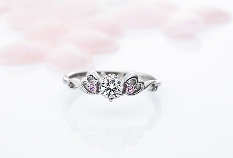 和歌山で人気のピンクダイヤモンドのプロポーズリング・婚約指輪ミルクアンドストロベリーは可愛い