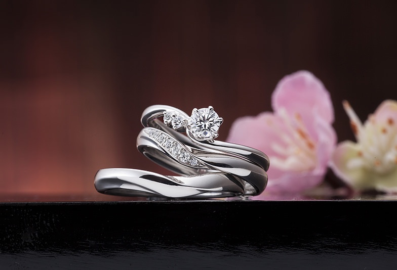 和の結婚指輪ブランドのいろのはの幸せの空模様