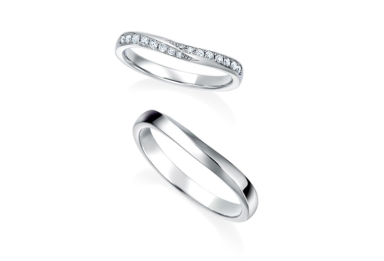 福井市で人気のダイヤがたくさん付いた結婚指輪