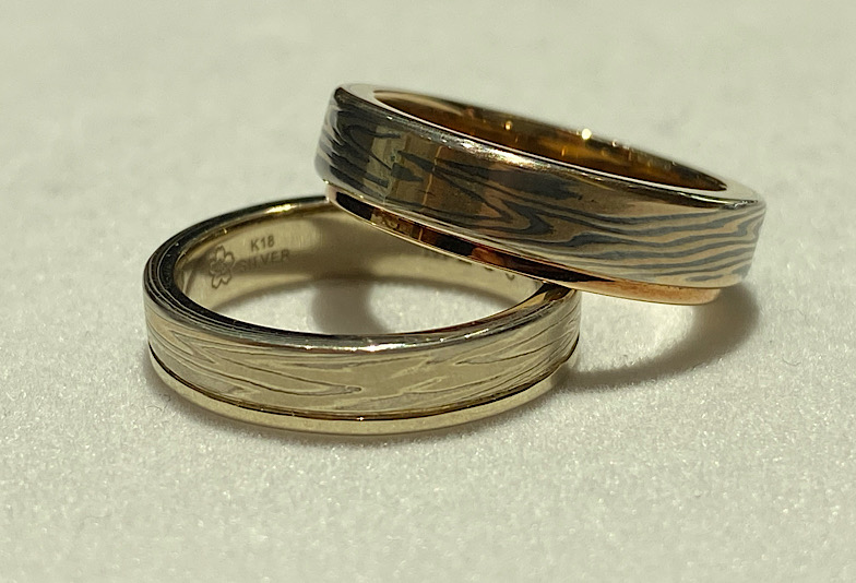 福井市で人気の杢目金屋の結婚指輪