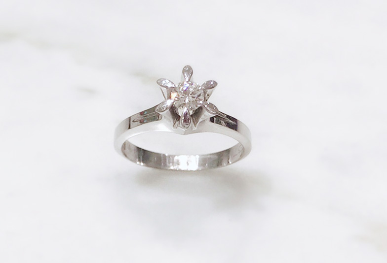 ダイヤモンド,リフォーム,立て爪,婚約指輪