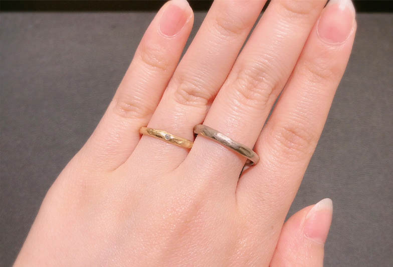 福井市で人気のナチュラルな結婚指輪ユカホウジョウ