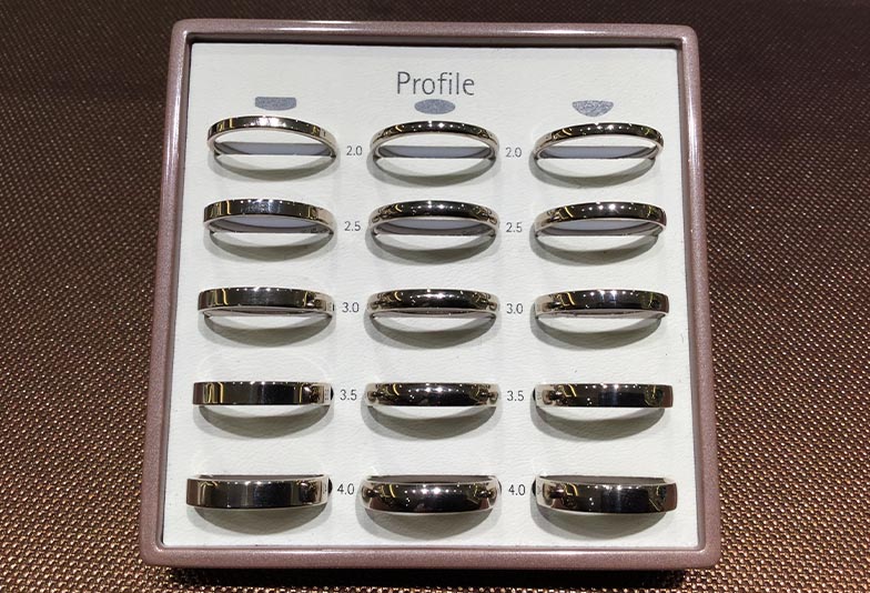 結婚指輪の選び方のポイント、指輪の幅も自由に選べる