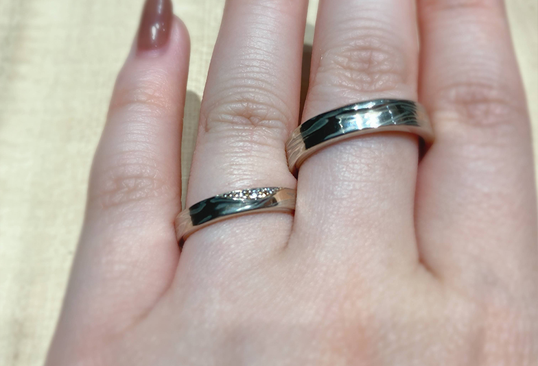 福井市開発で人気の結婚指輪杢目金屋