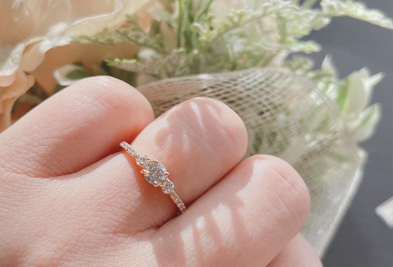 福井市で人気のユカホウジョウの婚約指輪