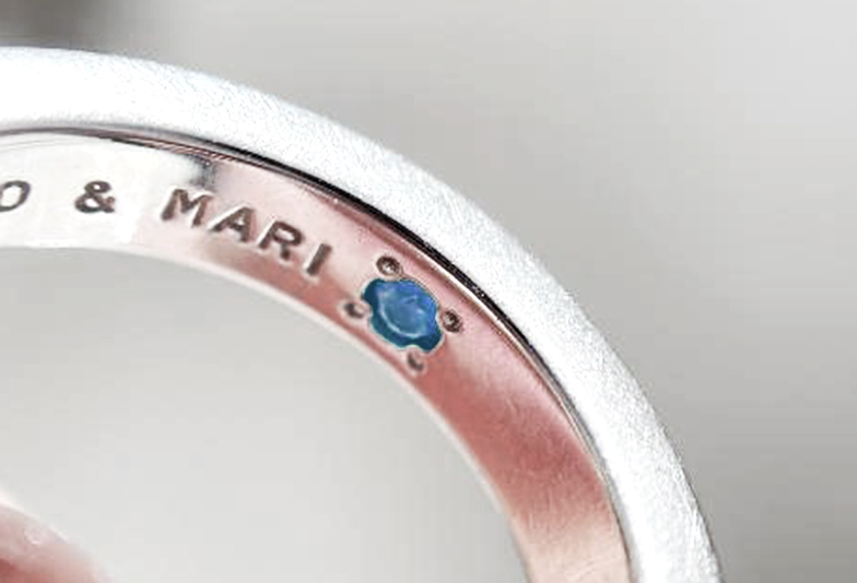 【静岡市】結婚指輪の内側に込められた二人だけの想い。シークレットストーンとは？