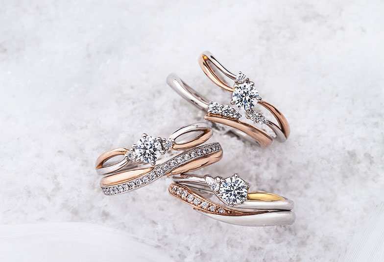 【南大阪・堺市】プラチナ＆ゴールドの二色コンビ結婚指輪が可愛いブランドをご紹介！