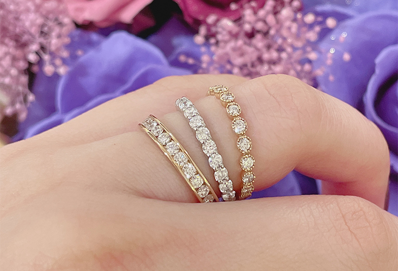 【静岡市】エタニティリングは結婚指輪に相応しい？デザインと種類をご紹介