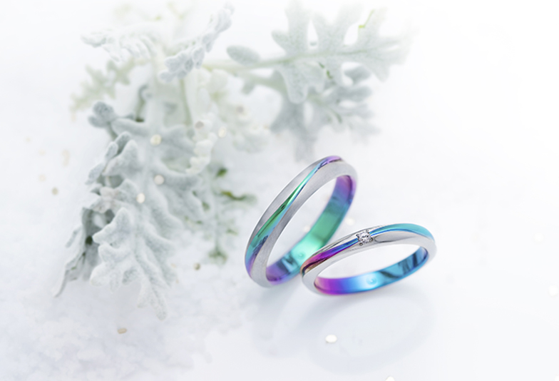 【静岡市】どうしても青い結婚指輪が欲しい！私たちの想いが叶ったブルーカラー発色とは