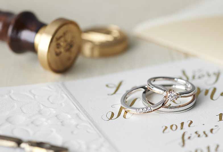【浜松市】婚約指輪との重ね着けが素敵な結婚指輪人気デザインBest５！