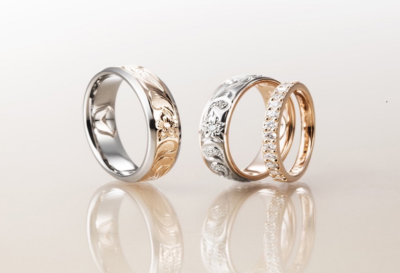 神戸・三ノ宮　ふたりの特別な結婚指輪はセミオーダーのハワイアンジュエリーを