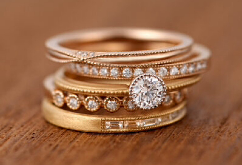 【郡山市】おしゃれなゴールドの結婚指輪。人気デザインを紹介！