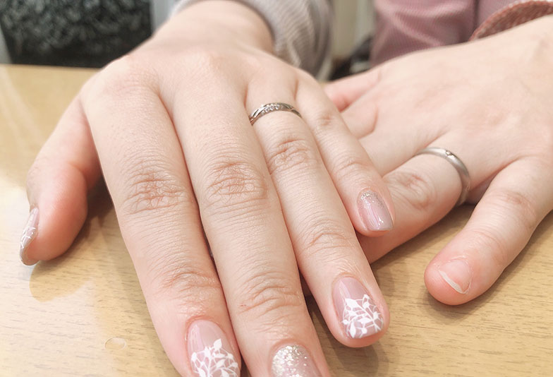 【浜松市】「梅の花」にこだわり結婚指輪をオーダーメイドで作りました