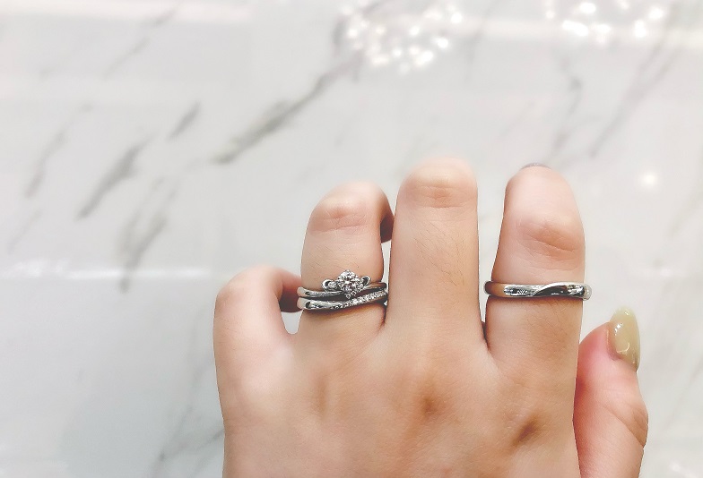 【京都市】高品質ダイヤを使用した王道シンプルな婚約指輪・結婚指輪『エトル』etlu