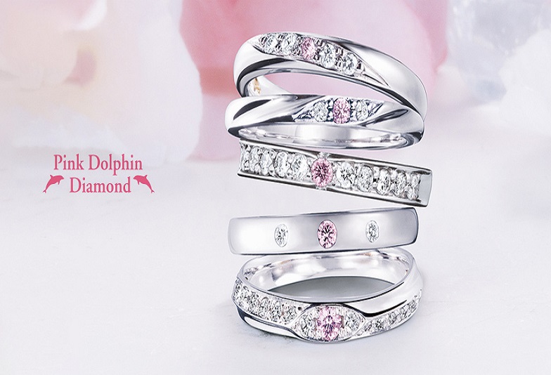 播磨エリア（明石市・加古川市・高砂市・小野市・姫路市） 10万円で揃う結婚指輪Pink Dolphin Diamond