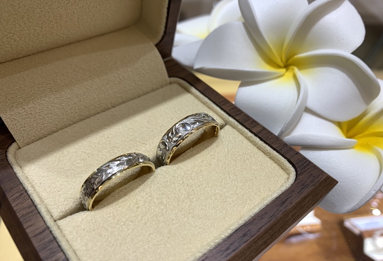 和歌山で人気のハワイアンジュエリーの結婚指輪