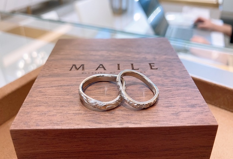 【奈良県のお客様】セミオーダーで人気なハワイアンジュエリーの結婚指輪をgarden京都でオーダー