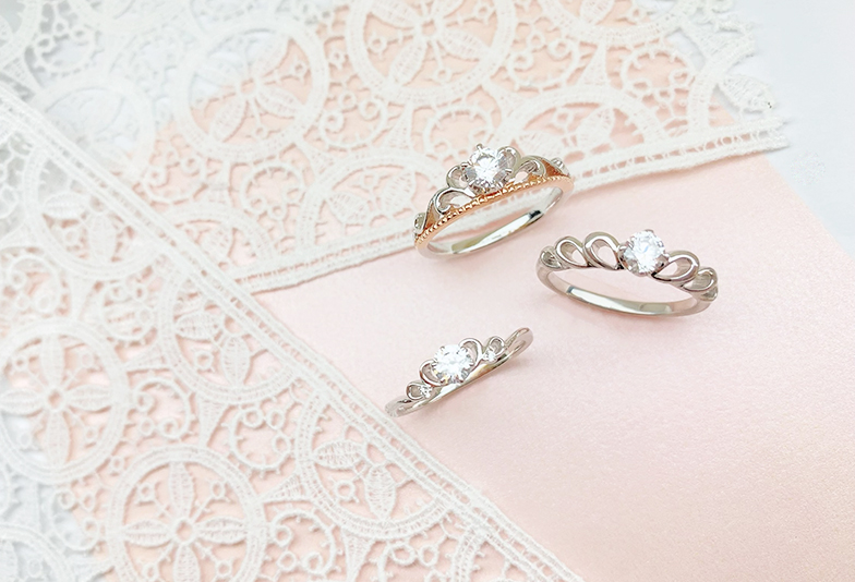 【静岡市】究極に可愛い婚約指輪はこれ！ティアラ型のモチーフリング