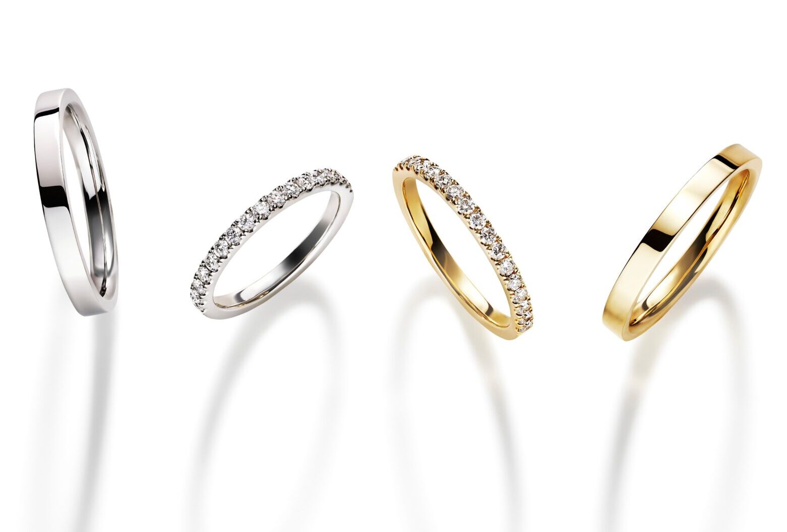 アーカーの結婚指輪、プラチナ&ゴールド