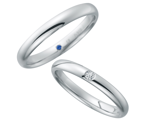 サムシングブルー結婚指輪