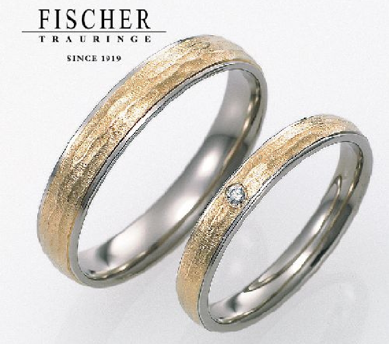 フィッシャー　結婚指輪　鍛造製法　9650349/9750349
