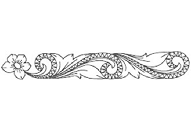 ハワイアンジュエリーの彫りデザインのオールドイングリッシュ