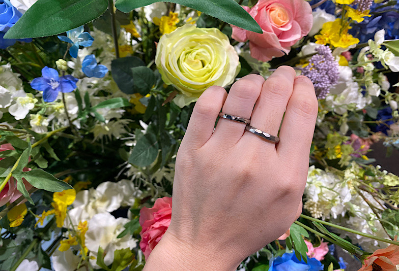 福井で金属アレルギー対応の結婚指輪ソラ