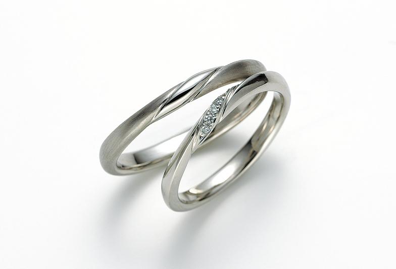 大阪岸和田市でシンプルデザインの結婚指輪エトル