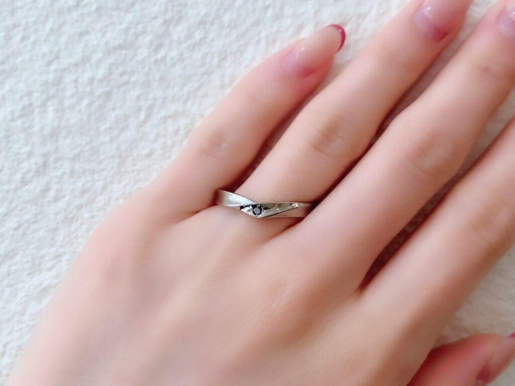 ブラックダイヤの結婚指輪
