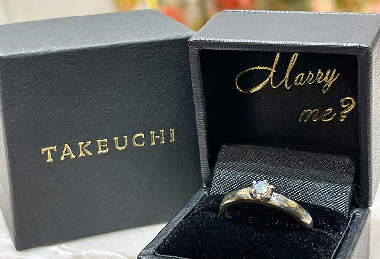 福井市でプロポーズに人気の手作り婚約指輪