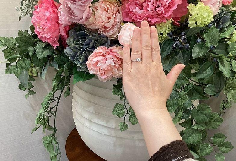 和歌山市で立て爪の婚約指輪のジュエリーリフォーム