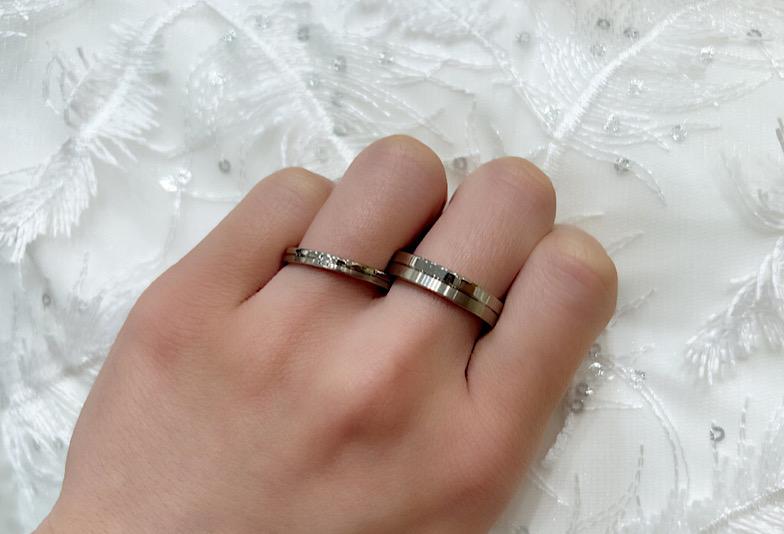 福井市で人気が高いストレートタイプの結婚指輪