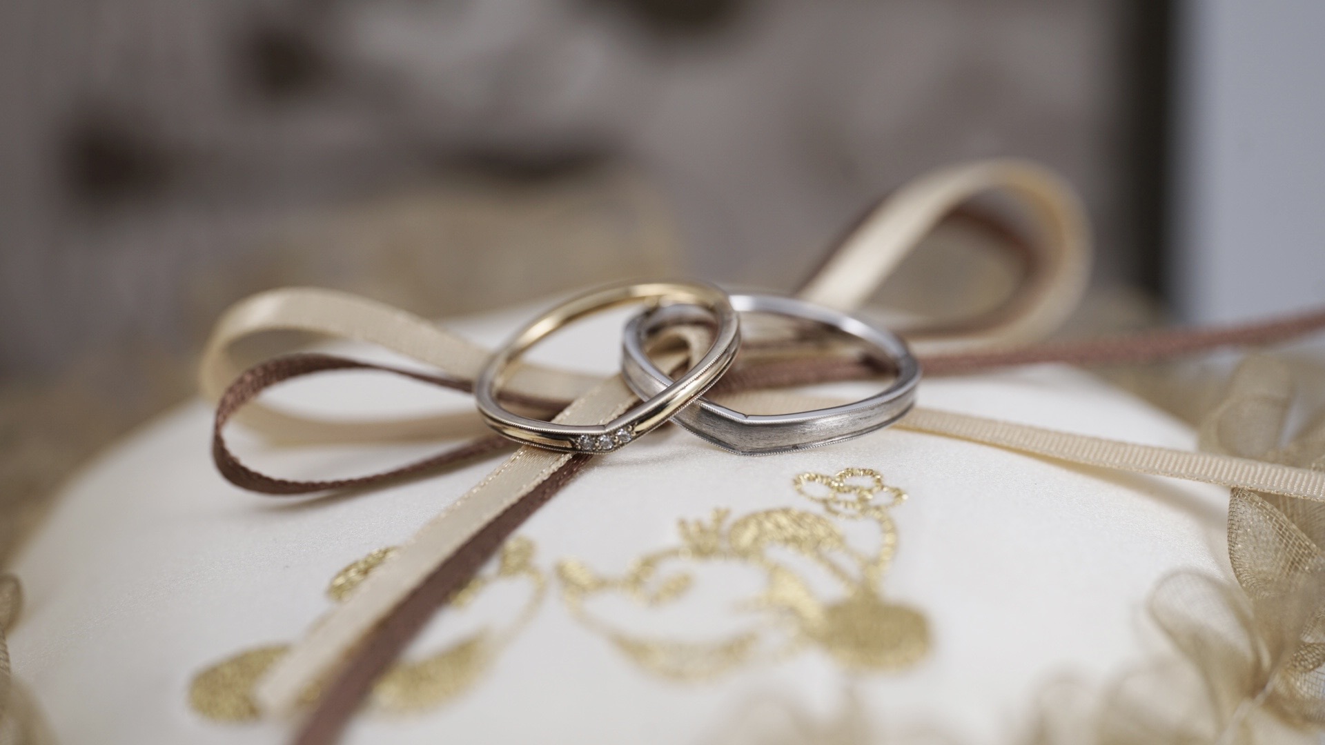 ディズニースチームボートウィリーの結婚指輪