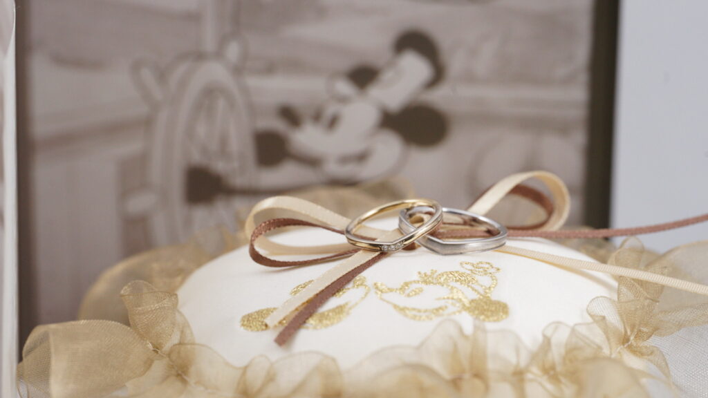 スチームボートウィリーの購入特典 リングピロー