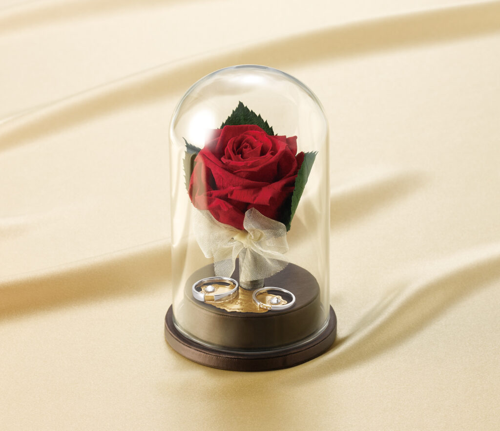 美女と野獣の購入特典 ローズドームリングピロー