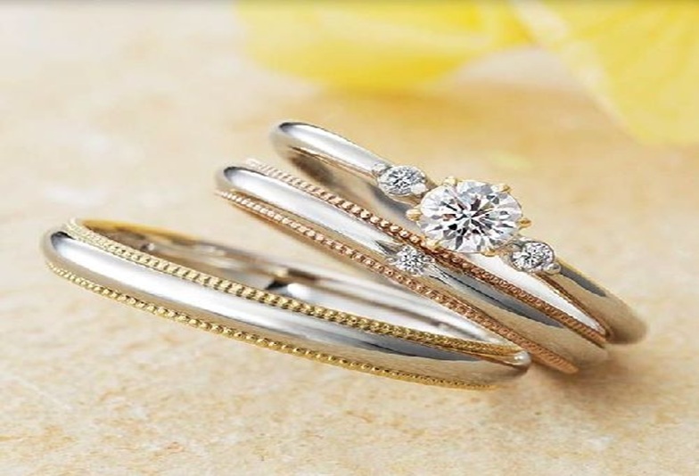 ミル打ち　婚約　挙式　セットリング