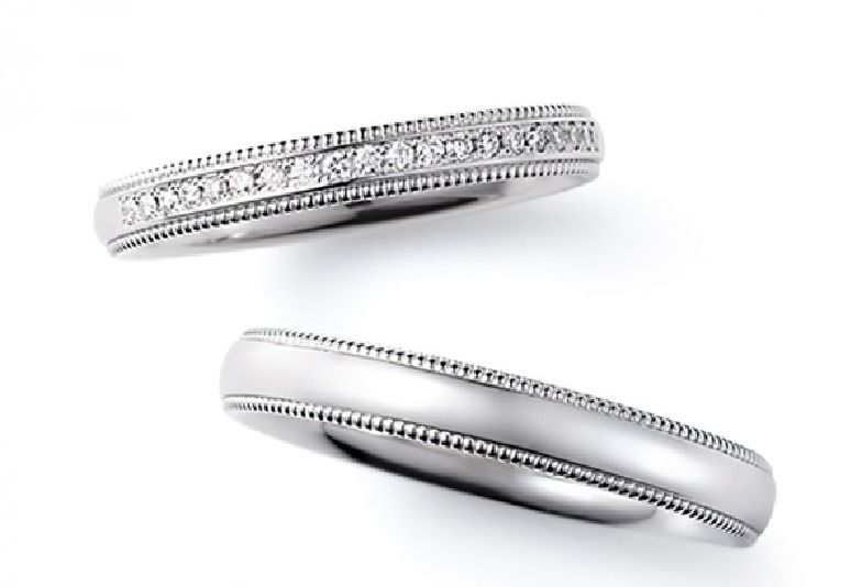 パイロットブライダルの結婚指輪Happiness