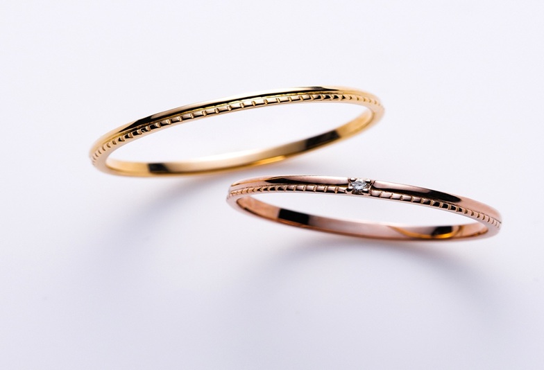 ゴールドのおすすめ結婚指輪　なんば