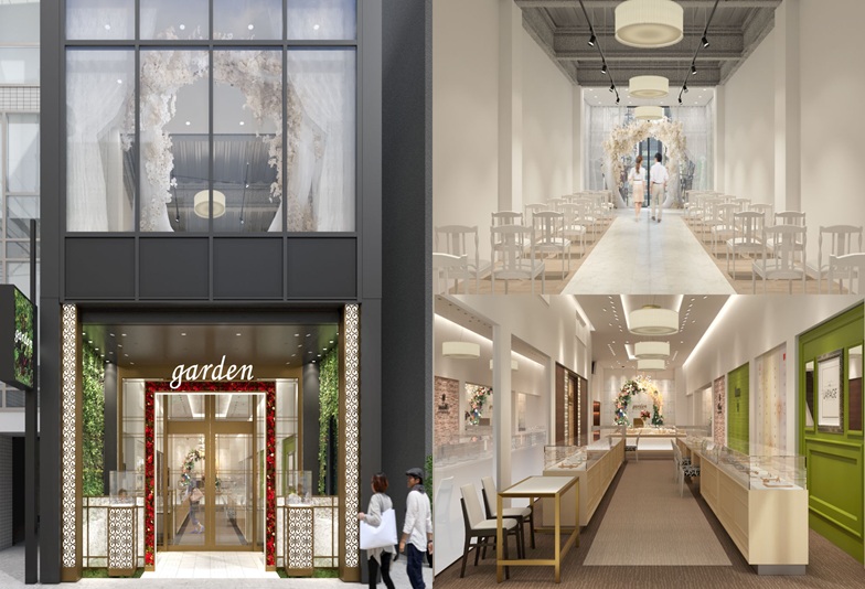 大阪心斎橋・なんば　関西最大級のブライダルジュエリーショップgarden心斎橋