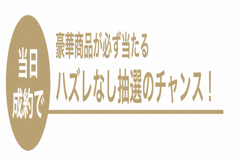 ハズレ無しの抽選に参加